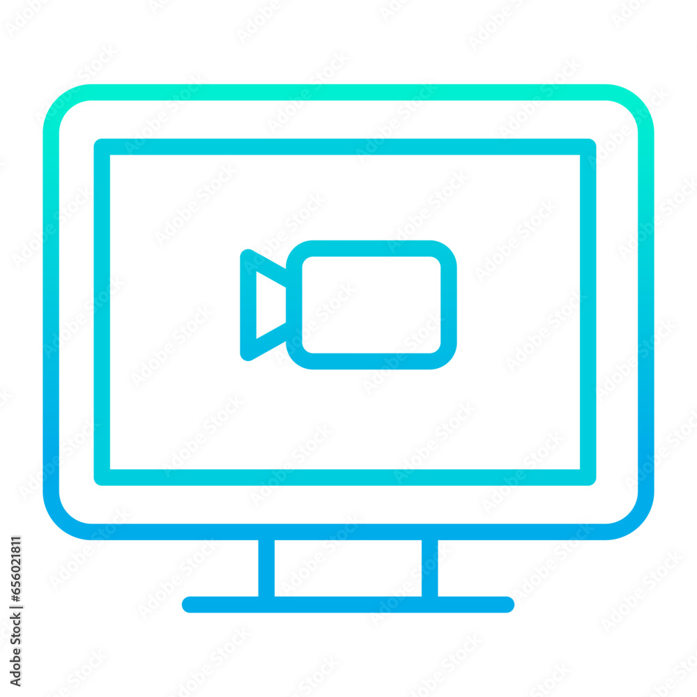 Poster Outline gradient Multimedia Computer icon