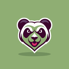 Urso sorrido com fundo verde