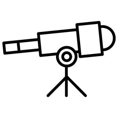 Outline Telescope icon