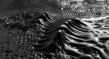 a black and white photo of a wave