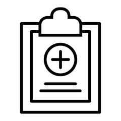 Obraz premium Outline Add Clipboard icon