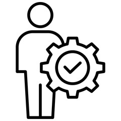 Outline Leader flag icon