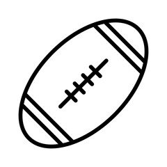 Outline Rugby ball icon