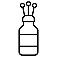 Outline Aroma bottle icon