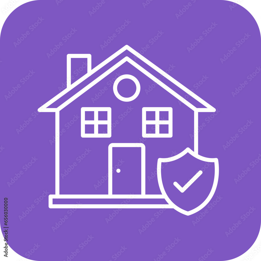 Canvas Prints Home Insurance Icon