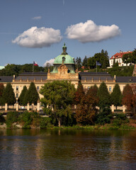 Sunset cityscape in Prague, Czech Republic