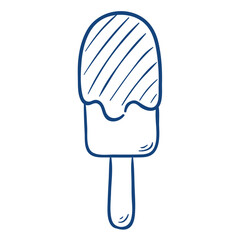 ice cream. Hand drawn vector illustration