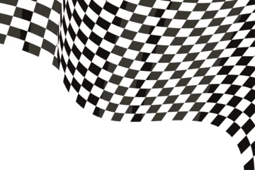 Abwaschbare Fototapete F1 racing checkered flag background