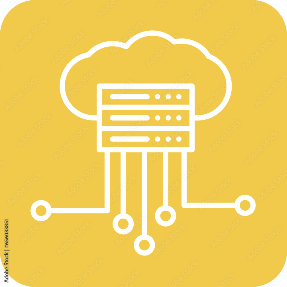 Wall mural Cloud Computing Icon