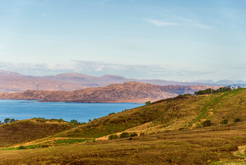 Naklejka premium isle of skye, scotland, spring landscape