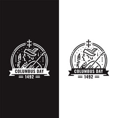 Obraz premium Columbus day t-shirt design.