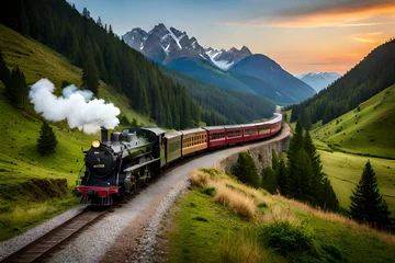  train in the mountains © Muhammad