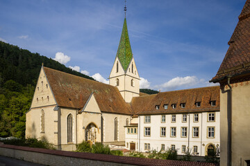 Klosterbezirk in Blaubeuren im Alb-Donau-Kreis, Baden-Württemberg, Deutschland, ehemaliges ,...