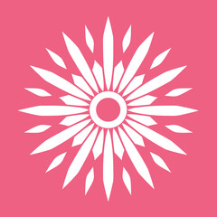 A pink logo design vector art