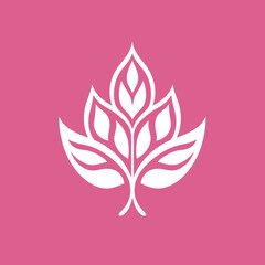 A pink logo design vector art