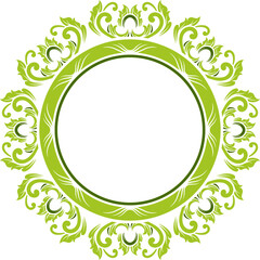 Classic circle ornament for weddings