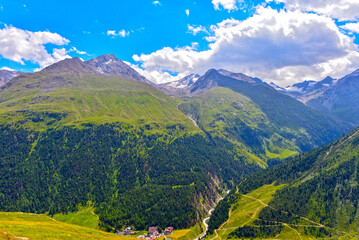 Die Ötztaler Alpen in Tirol, Österreich  