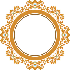 Classic circle ornament for weddings