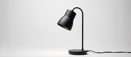 Contemporary minimalistic lamp on white background
