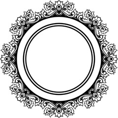 Classic circle ornament for weddings