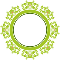 Classic circle ornament for weddings