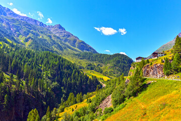 Das Hochtal Vent in der Gemeinde Sölden im Ötztal in Tirol (Österreich)