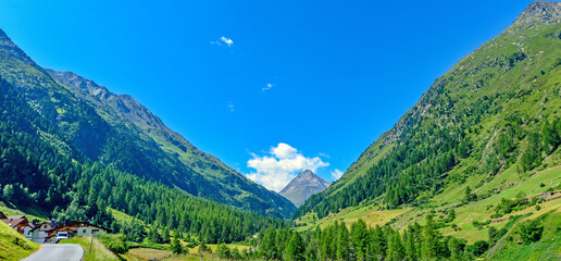 Das Hochtal Vent in der Gemeinde Sölden im Ötztal in Tirol (Österreich)