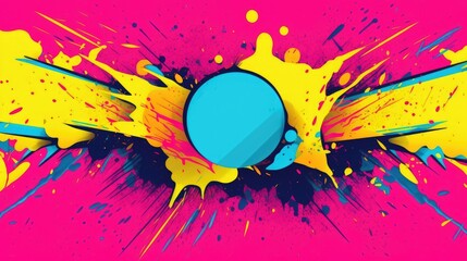 expressive graffiti neon artistic playful illustration design print geometric acid shapes style