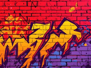 expressive graffiti neon artistic playful illustration design print geometric acid shapes style