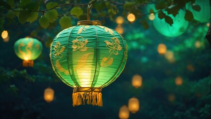 Obraz premium Enchanting Magical Chinese Lantern