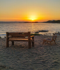 Beatiful sunset in Greece