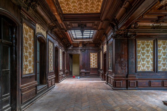 Haunted Abandoned Baroque-Classical Palace: A Spine-Tingling Tale of Eerie Elegance and Ghostly Grandeur