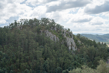 Paisagem da região de Penacova, distrito de Coimbra, Portugal