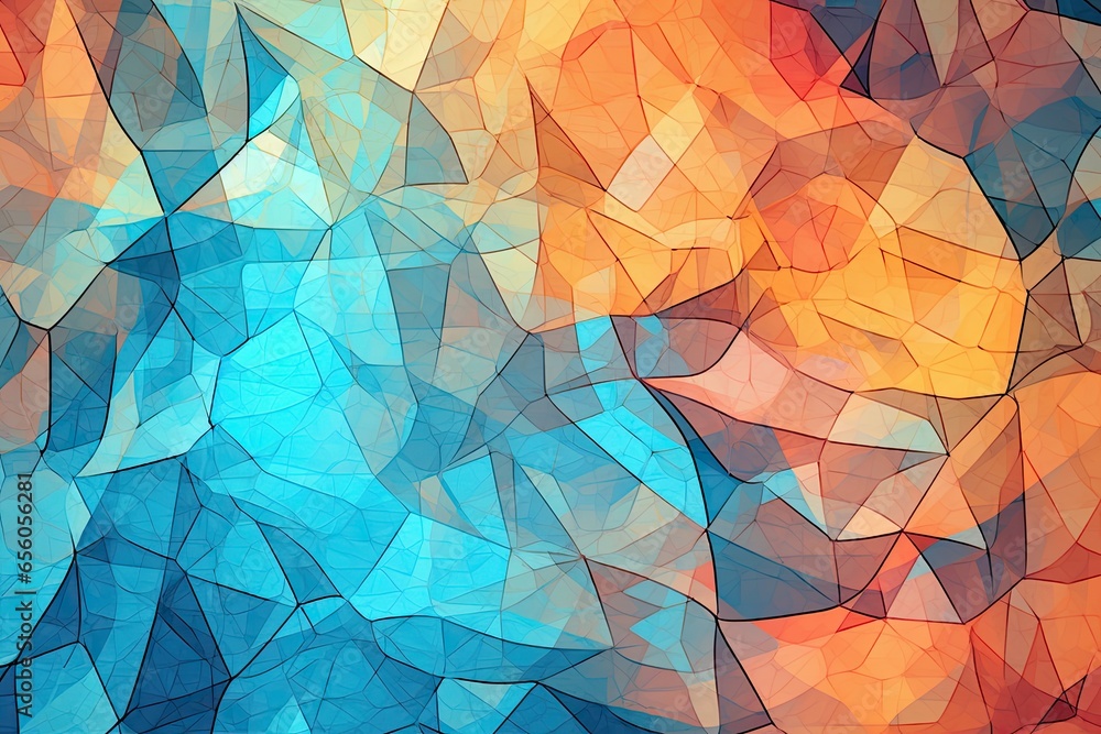 Poster unique patterned abstract background images: envisage a colorful collection, generative ai