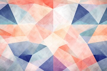 Pastel Geometric Abstraction: A Minimalistic Digital Artwork with Clean, Abstract Shapes, generative AI