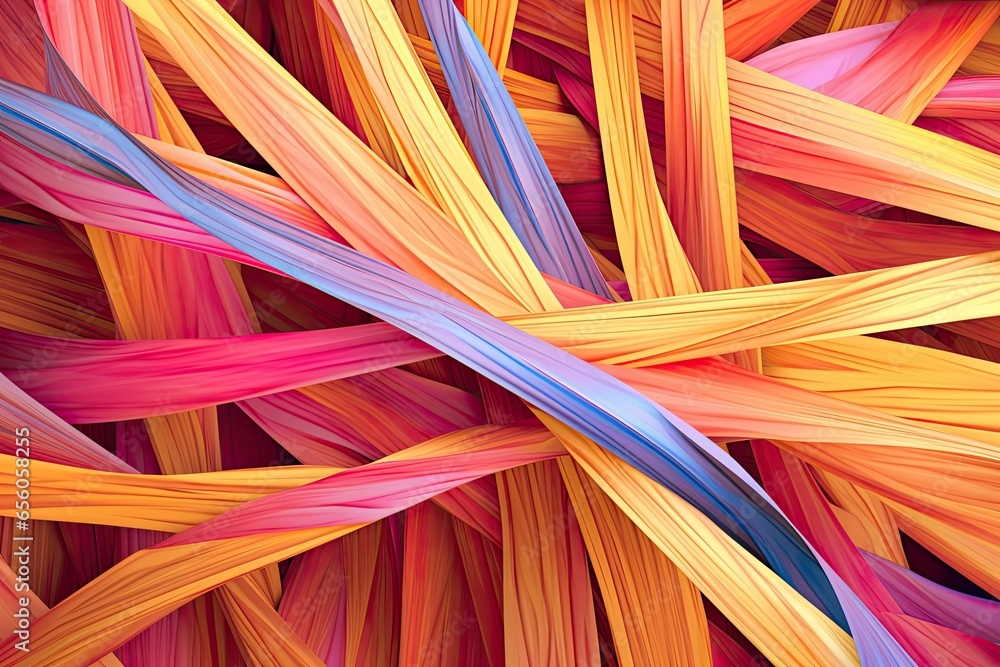 Poster dynamic abstract lines background: a digital painting filled with crisscrossing patterns of various 
