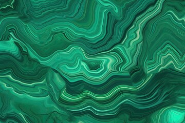 Fototapeta na wymiar Malachite Green: Visualize an Abstract Digital Artwork with Rich Natural Patterns, generative AI