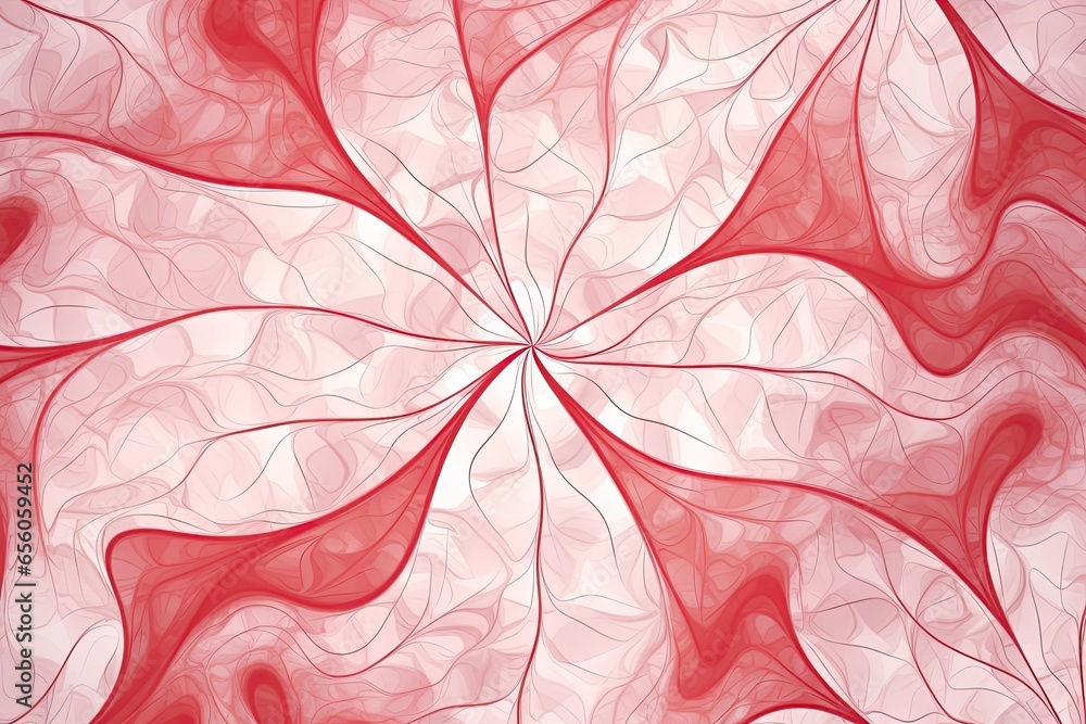 Poster contrasting shades of red and white: visualizing an abstract digital artwork, generative ai