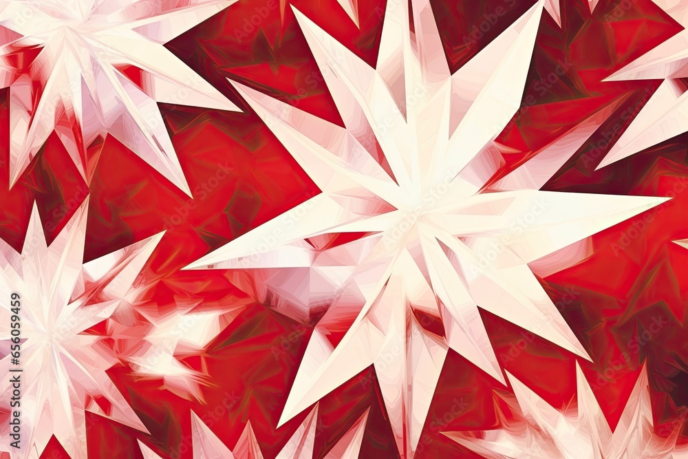 Poster striking red and white abstract background: visualizing a high-contrast digital artwork in modern po