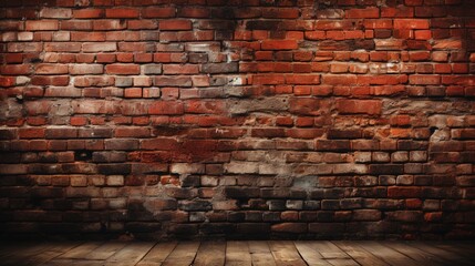 Fiery Red Brick Texture Background