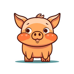 Pig standing cartoon , Illustration, Cartoon PNG