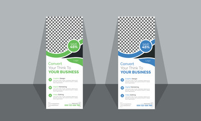 Roll up banner design template, vertical, Business Roll Up Banner stand, Vertical roll up template billboard, Standee template, X-banner template, advertisement, pull up, display, x-banner.