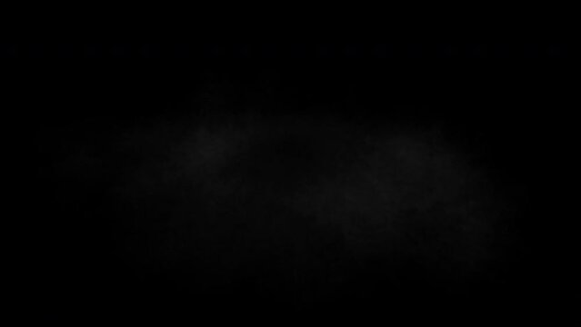 Quick explosion and shockwave with turbulent smoke - 4K Pro Res with mask pass