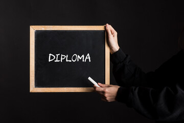 university degree certificate, diplom or diploma