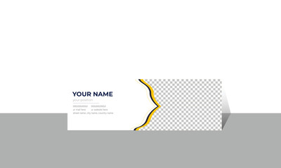 minimal and corporate design for email signature.