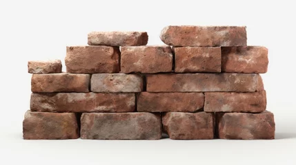 Photo sur Plexiglas Mur de briques A stack of bricks