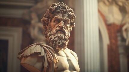 Portrait of artist Michelangelo.generative ai
