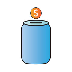 piggy bank icon logo vector design template
