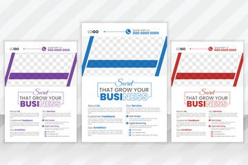 Creative Corporate and Business Flyer Brochure Template Design, abstract business flyer, and vector template design. 