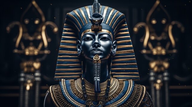 Amun - The egyptian god of creation.generative ai
